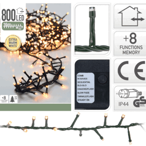 Kerstboomverlichting 800-led-cluster-compact